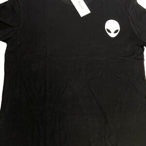 Alien Face 2019 Adult Black NWT Med Thru XXL T-Shirt